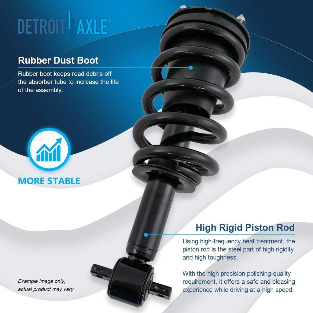 Detroit Axle - 4WD Front Struts for 2014-2018 Chevrolet Silverado 1500