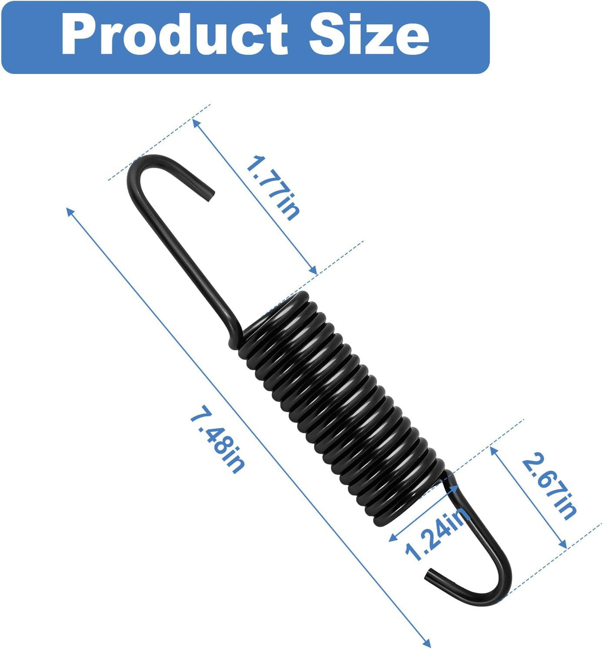 2 Pack DC61-01257N Washer Suspension Springs, Replace 592-49396, 592-49474, 592-49496