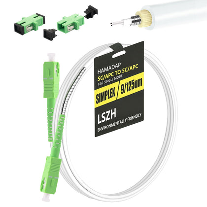 10FT Armored SC/APC Fiber Optic Cable for ONT Relocation/Extension
