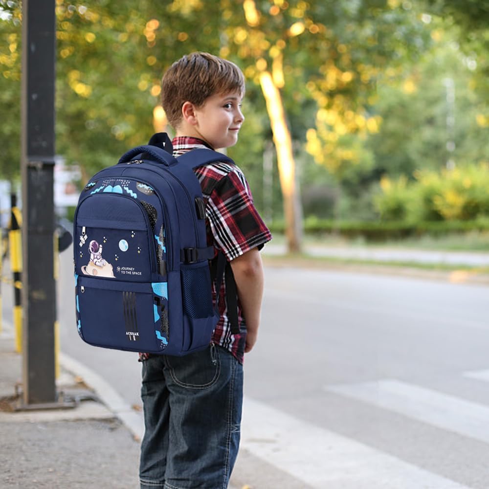 Backpack for Boys - Boy Backpack Schoolbag for Boys Kids Children Teens Girls Elementary Middle School Bags