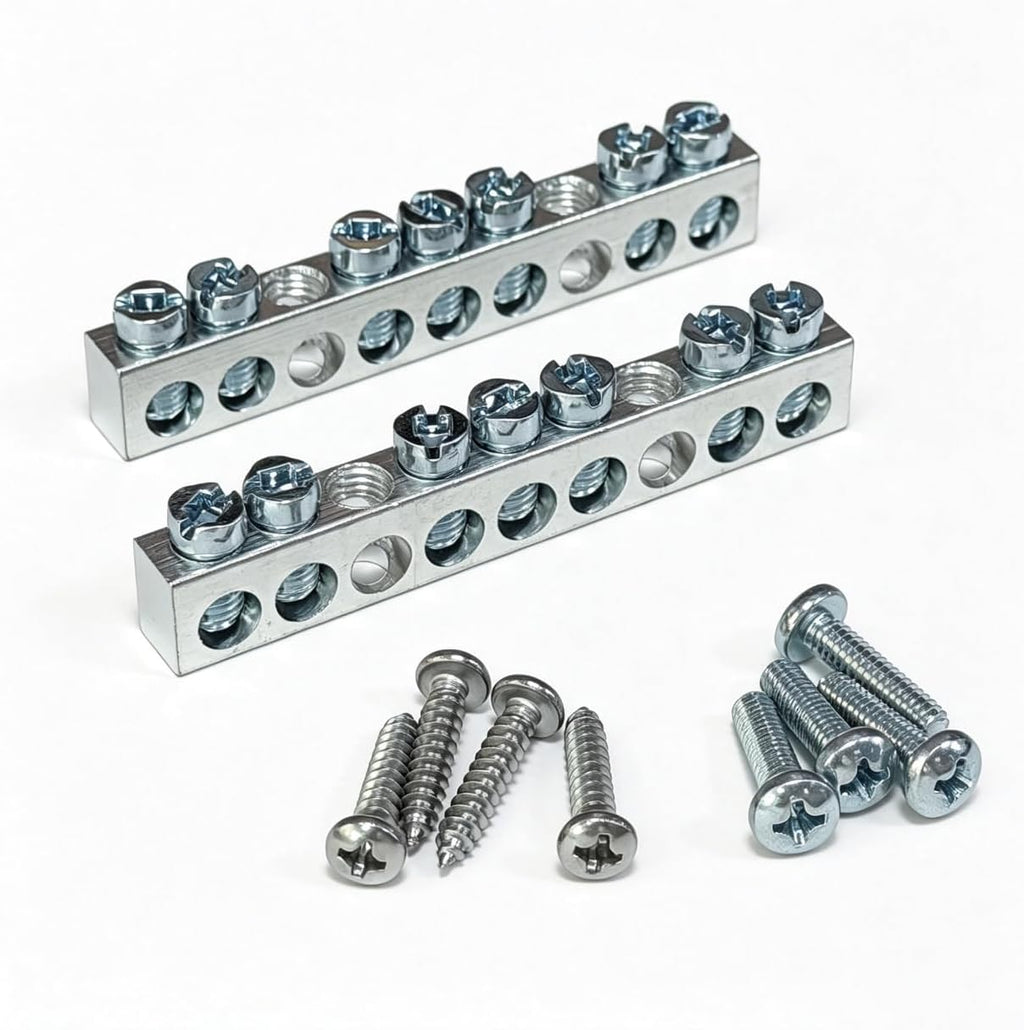 PK7GTACP 7 Terminal Ground Bar Kit for Square D Electrical Panels 2-Pack