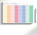 Monthly Planner Notepad - Undated 52 Sheets Desk Calendar, A4 (8"x11") Planning Pad for Office, Home, School