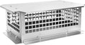 Chimney Cap, 13" x 21" Chimney Cover Stainless Steel Fireplace Chimney Flue Caps, Adjustable Metal Strips with Bolts