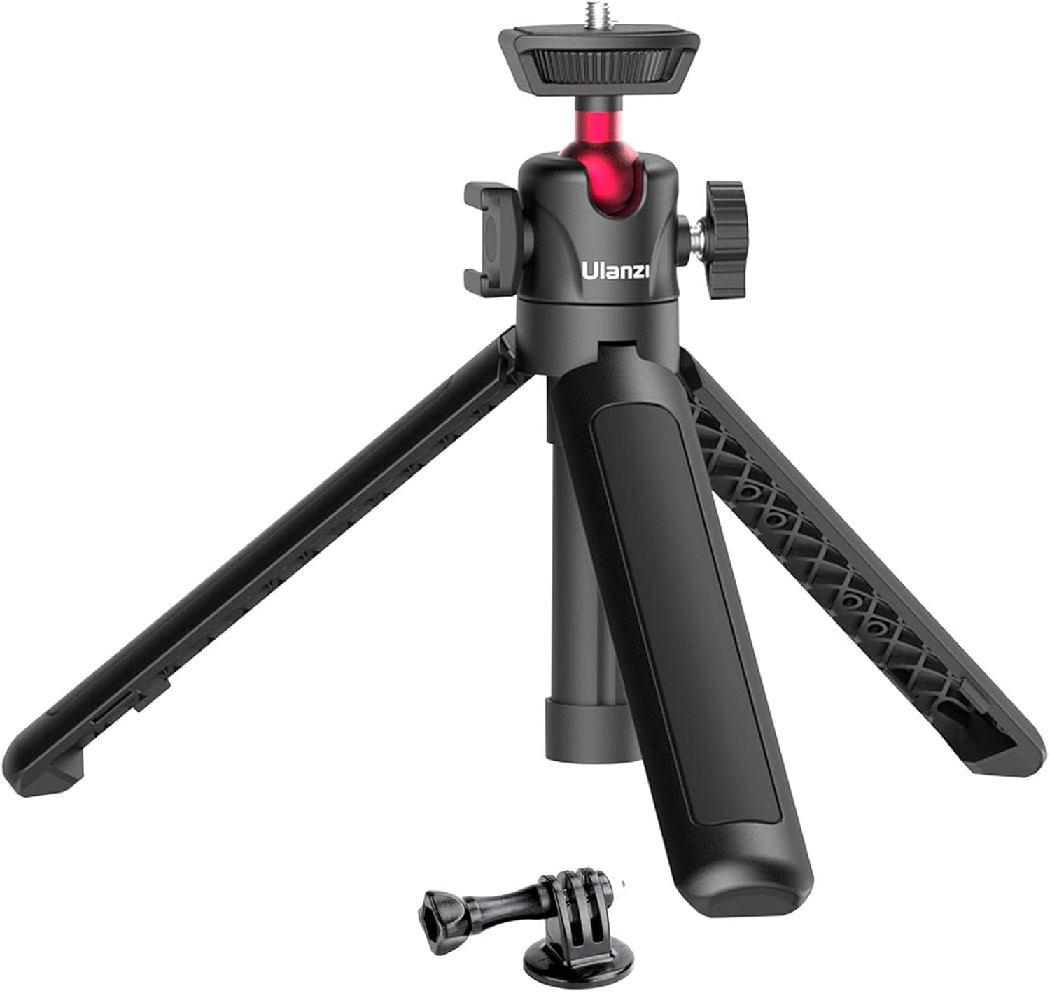 ULANZI MT-16 Extendable Mini Camera Tripod, 4 Levels Adjustment 360° Ball Head Cold Shoe Lightweight Portable Vlog