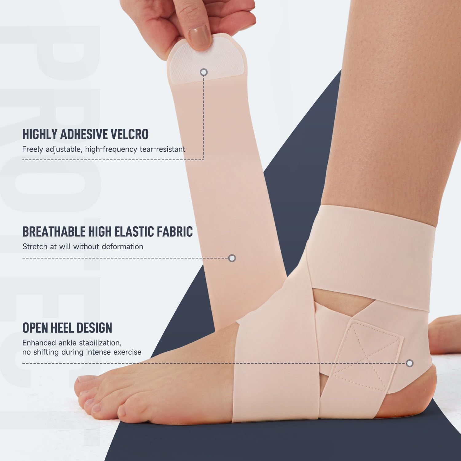 Ultra Thin Ankle Wraps Ankle Brace for Men ＆ Women, Adjustable Ankle Straps for Arch, Sprained Foot, Tendinitis