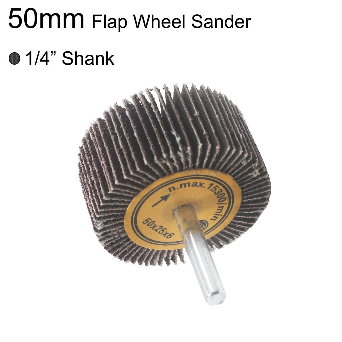 10 Pcs 1/4'' Shank 80 Grit 50mm Flap Wheels