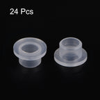 uxcell 24pcs Flanged Sleeve Bearings Plastic Bushings ID 6mm x OD 7.7mm x Length 6mm Nylon Bushings, White