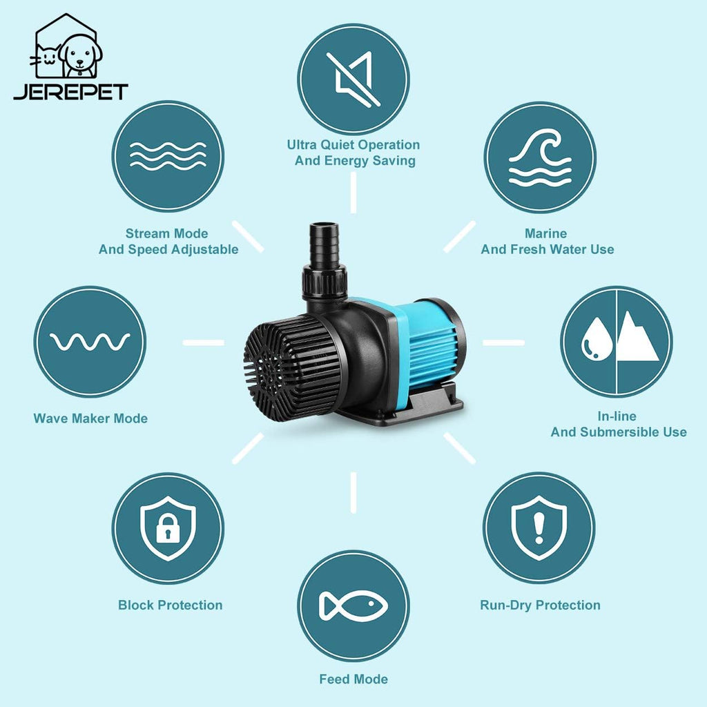 3170 GPH Aquarium 24V DC Return Pump with Controller