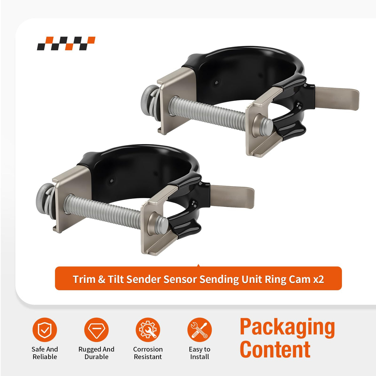 2Pcs Trim & Tilt Sender Sensor Sending Unit Ring Cam For Yamaha Outboard