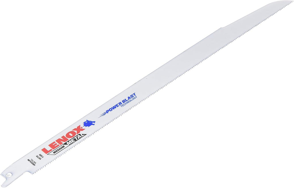 LENOX Tools Metal Cutting Reciprocating Saw Blade with Power Blast Technology, Bi-Metal, 12-inch, 18 TPI, 25/PK