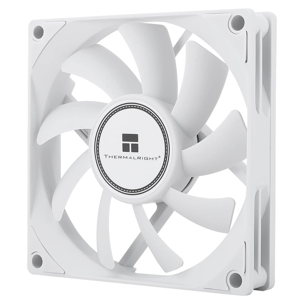 Thermalright TL-8015W CPU Cooling Fan - 80mm Slimline Computer Case Cooler, Quiet 4pin PWM, 2200RPM Speed, 15mm Slim (White)