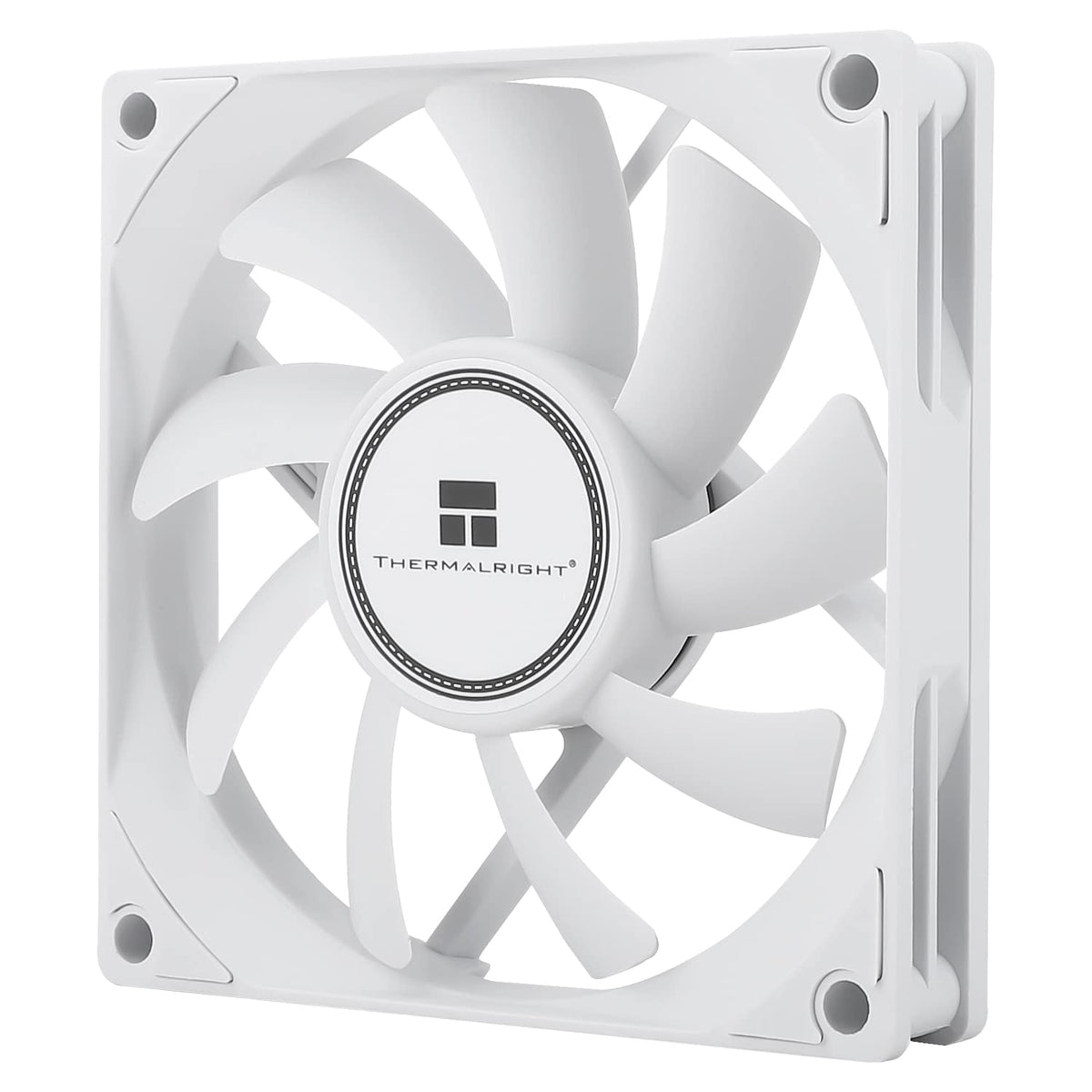 Thermalright TL-8015W CPU Cooling Fan - 80mm Slimline Computer Case Cooler, Quiet 4pin PWM, 2200RPM Speed, 15mm Slim (White)