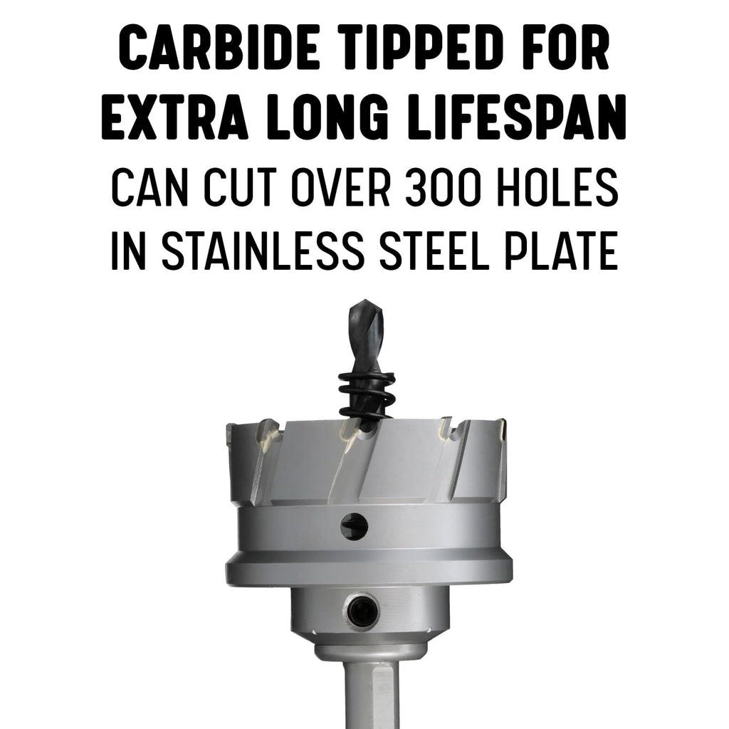 Drill America 2-1/8" Carbide Tipped Hole Saw/Cutter with 1" Depth of Cut, CTH Series