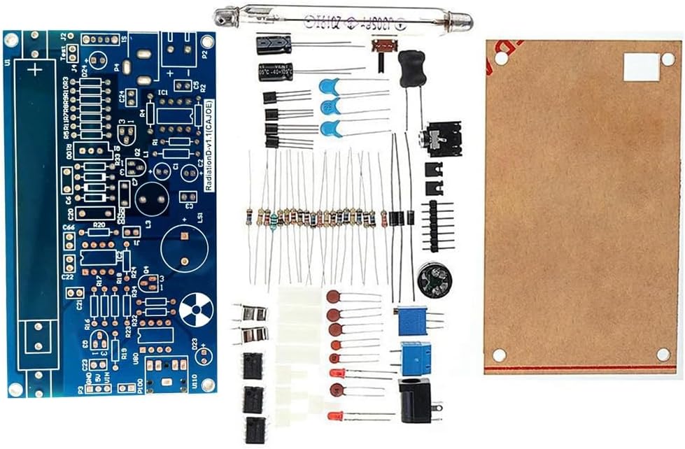 DIY Assemble Geiger Counter Kit Counter Module Nuclear Radiation Detector with Sound and Light Alarm