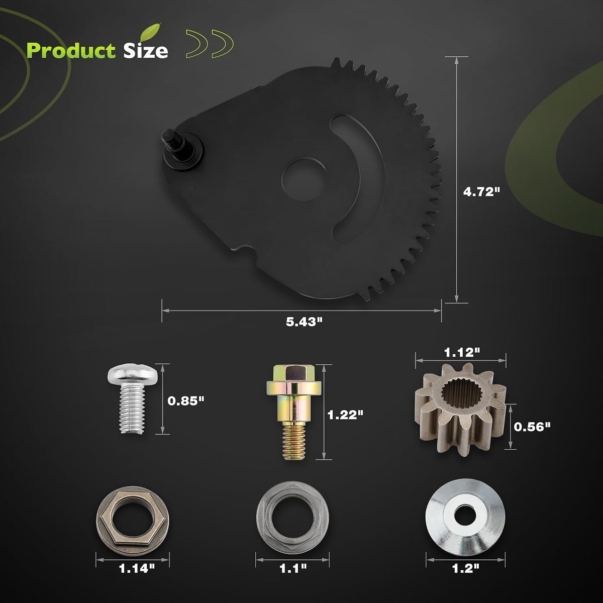 938-05078 Steering Rod Shaft & 617-04094 Steering Gear Kit | Contain 941-0656A Gear Bushing & 948-0389 Steering Rod