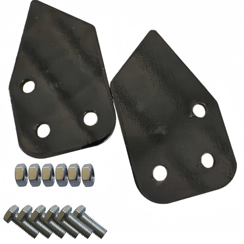 2PCS Narrow Bucket Side Teeth for Mini Excavator with Bolt Nut Hardware