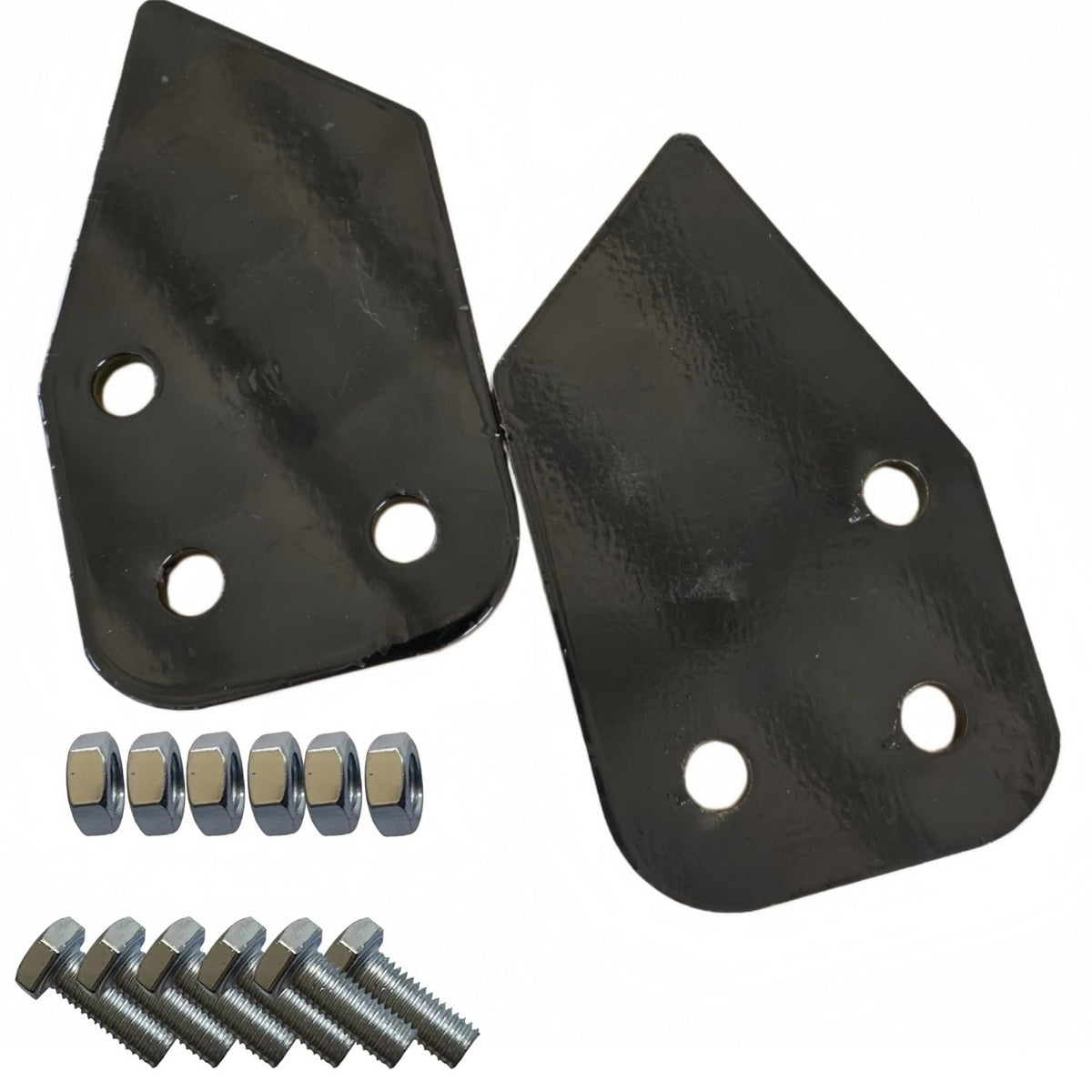 2PCS Narrow Bucket Side Teeth for Mini Excavator with Bolt Nut Hardware