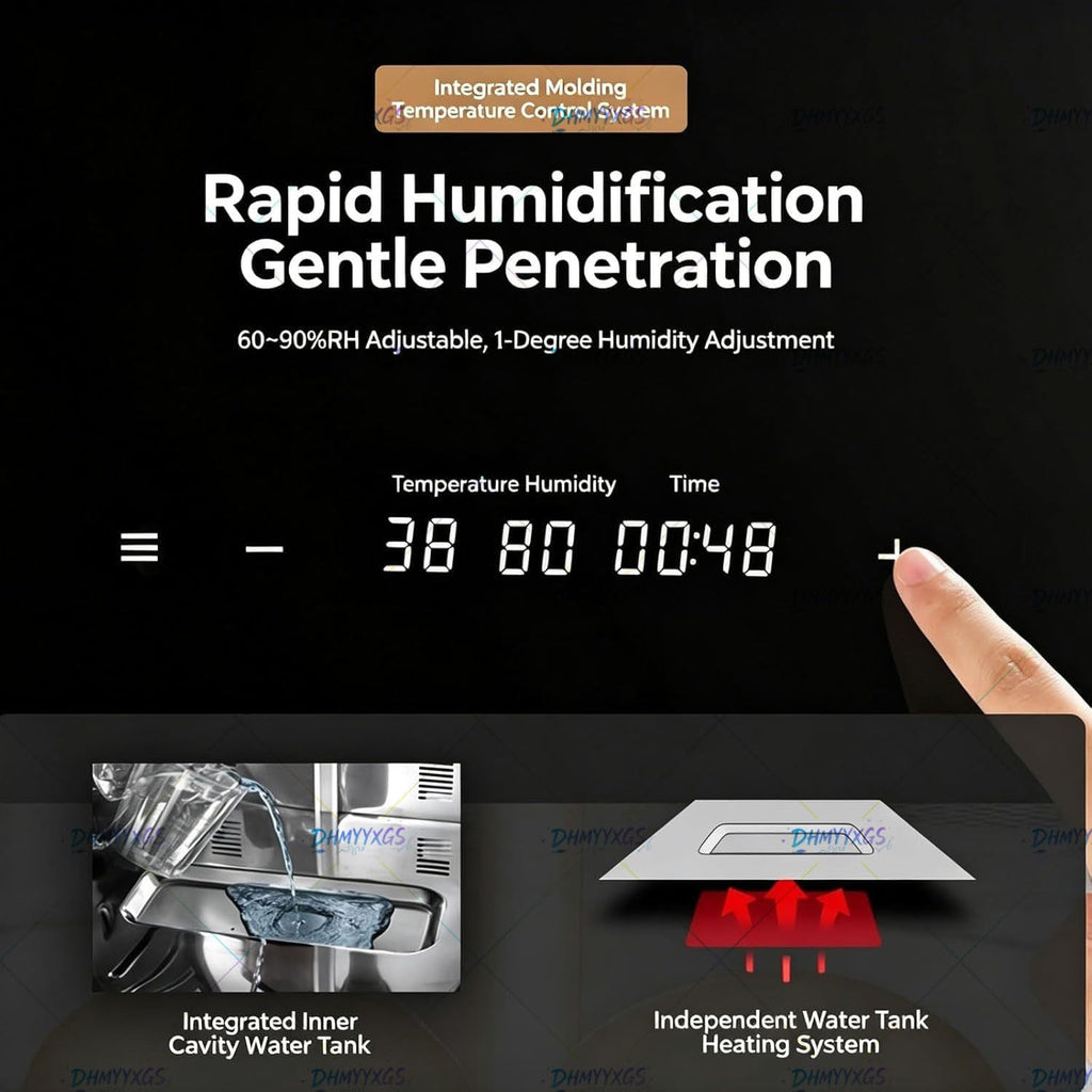 100L Bread Dough Proofer Fermentation Cabinet | Digital Timing & Adjustable Temp Humidity | Uniform Heating | Countertop