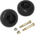 Mower Deck Wheels Fit for Craftsman Husq Cub JD Lawn Mower Tractor Replace for 753-04856A Deck Rollers Gauge Wheel for 54" 48" Deck 2 Set