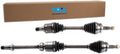 TRQ Front 2 Piece CV Axle Shaft Assembly Set
