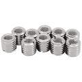 SOVNSG10Pcs Self Tapping Thread Inserts Stainless Steel M8 Female M12 Male