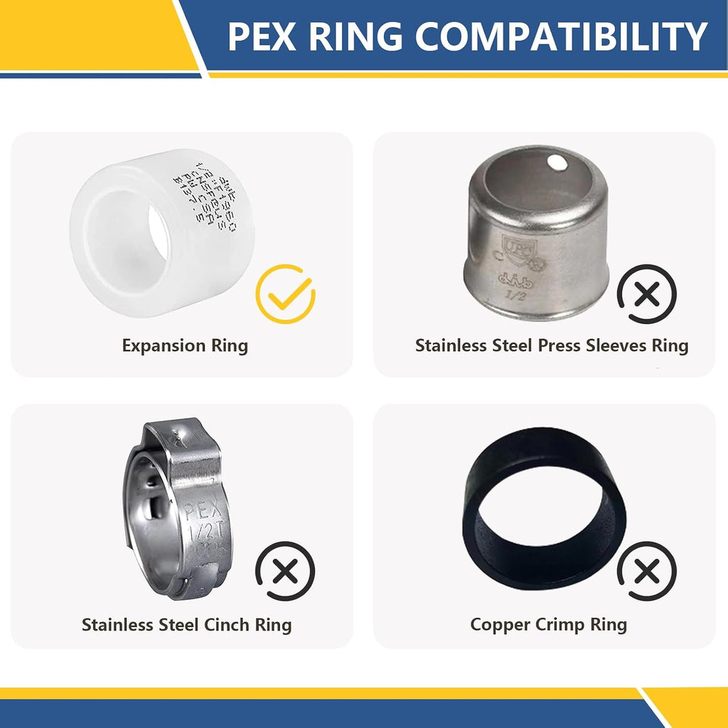 10PACK GUOFIS PEX-A Expansion 1/2" Coupling Brass Fitting(PEX1960008-10)