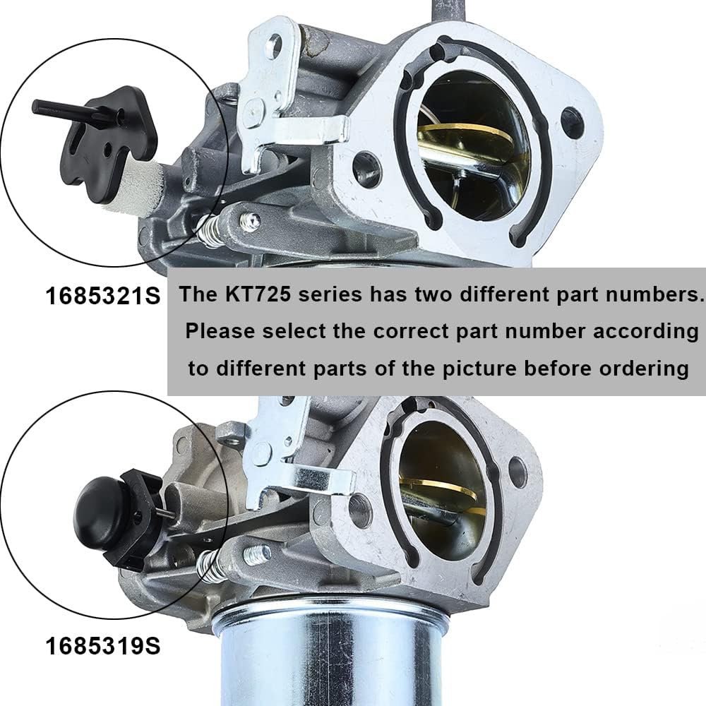 KT725 Carburetor Fits for Kohler 7000 Series Engines 22HP 23HP 24HP 25HP 26HP KT725 KT730 KT735 KT740 KT745, Replaces 1685319-S Carb with Gaskets