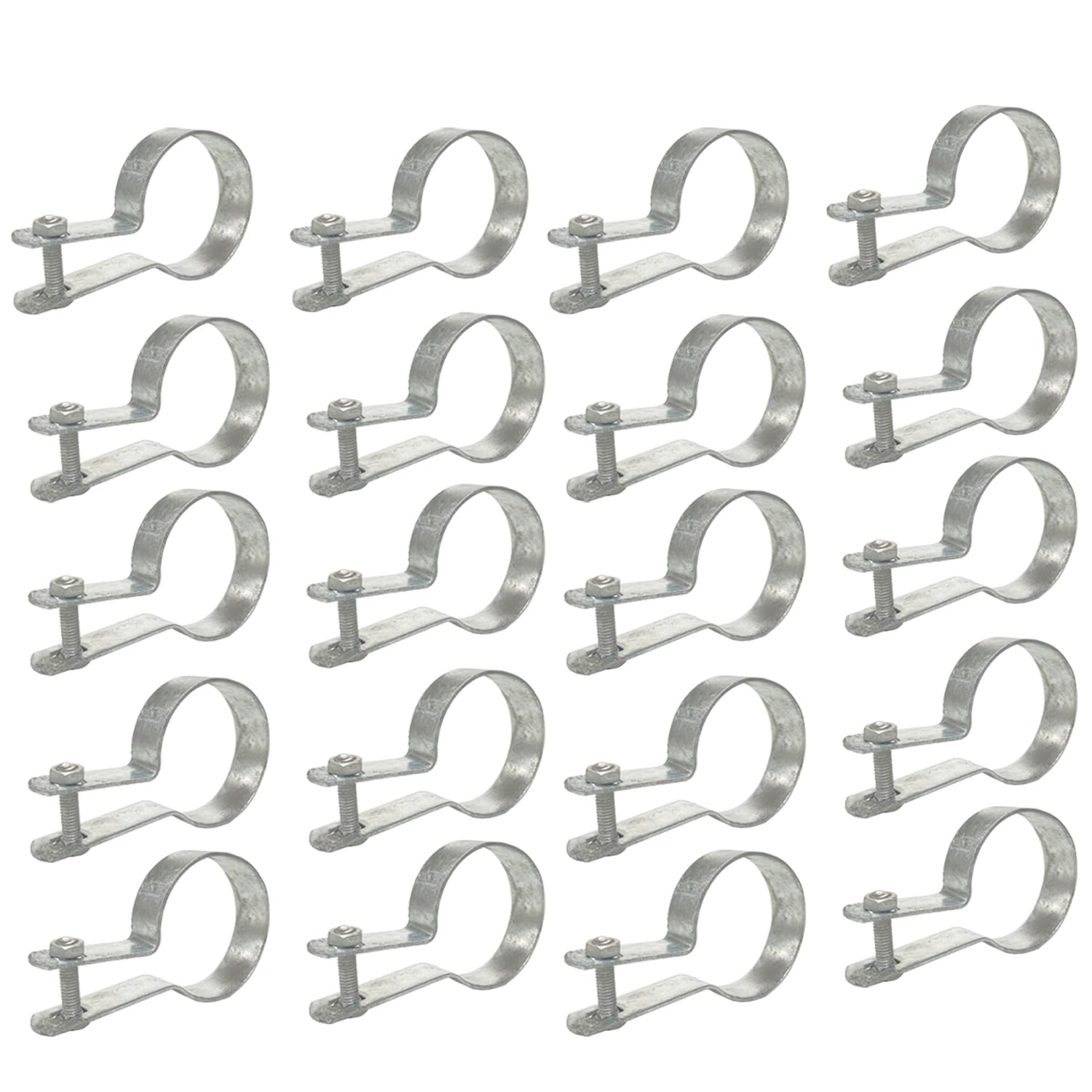 2-3/8" Tension Band for Chain Link Fence,Heavy Duty Chain Link Brace Band Use for attaching Chain Link Fence Rails