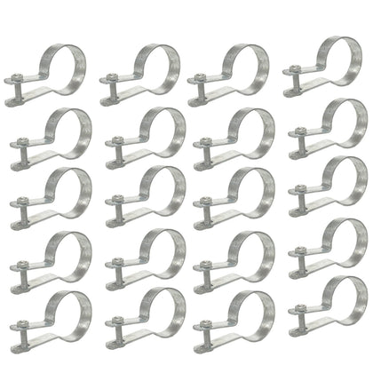2-3/8" Tension Band for Chain Link Fence,Heavy Duty Chain Link Brace Band Use for attaching Chain Link Fence Rails