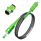 SC/APC to SC/APC Fiber Optic Internet Cable, Armored Single Mode Patch Cable, Fiber Optic Jumper Optical Patch Cord