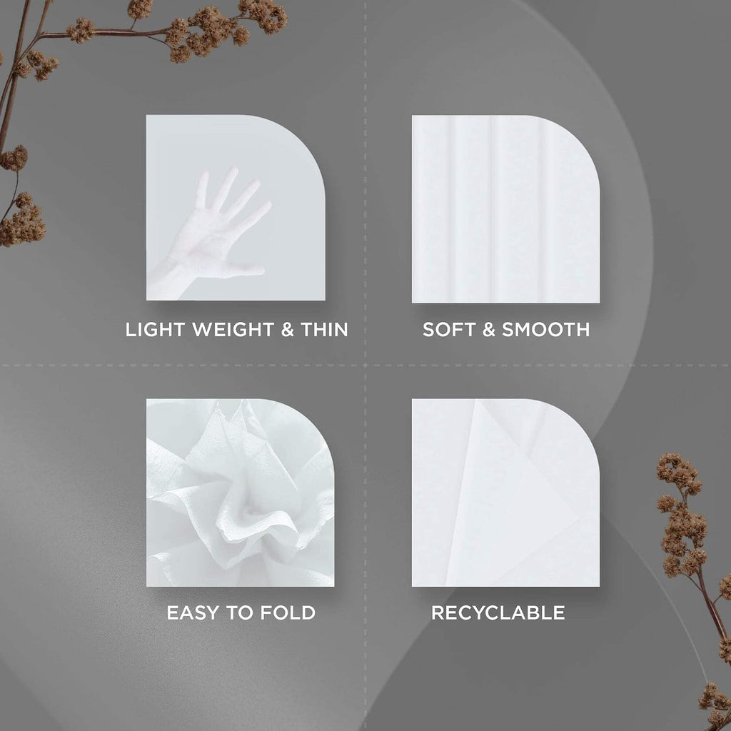 150 Sheets White Tissue Paper for Gift Bags 14x20 Wrapping Paper