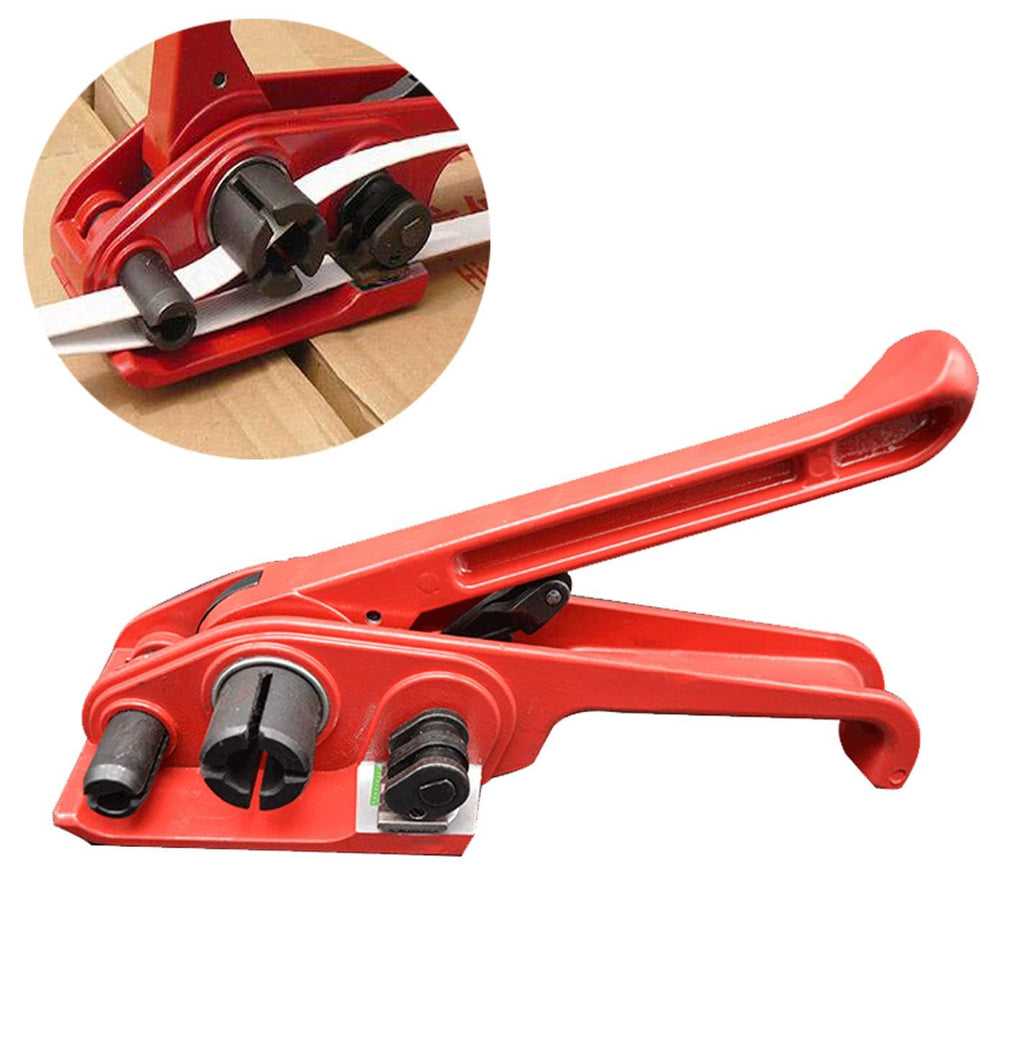 Poly Strapping Tensioner Cutter and Sealer Manual Banding Tool Strapping Packing Kit Set for Width 1/2" -3/4"