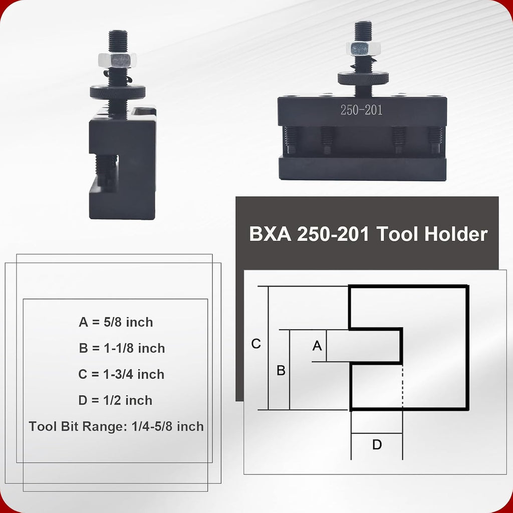 findmall BXA #1 250-201 Quick Change Tool Post, Turning Facing Tool Holder