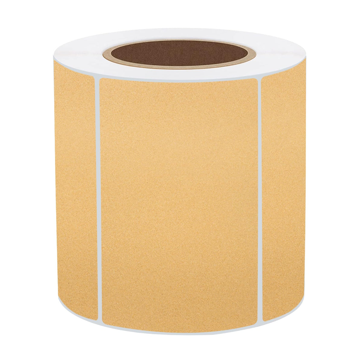 Brown Thermal Labels Stickers, 3x2 inch Direct Thermal Labels Stickers for Shipping, Barcode, Address, Perforation
