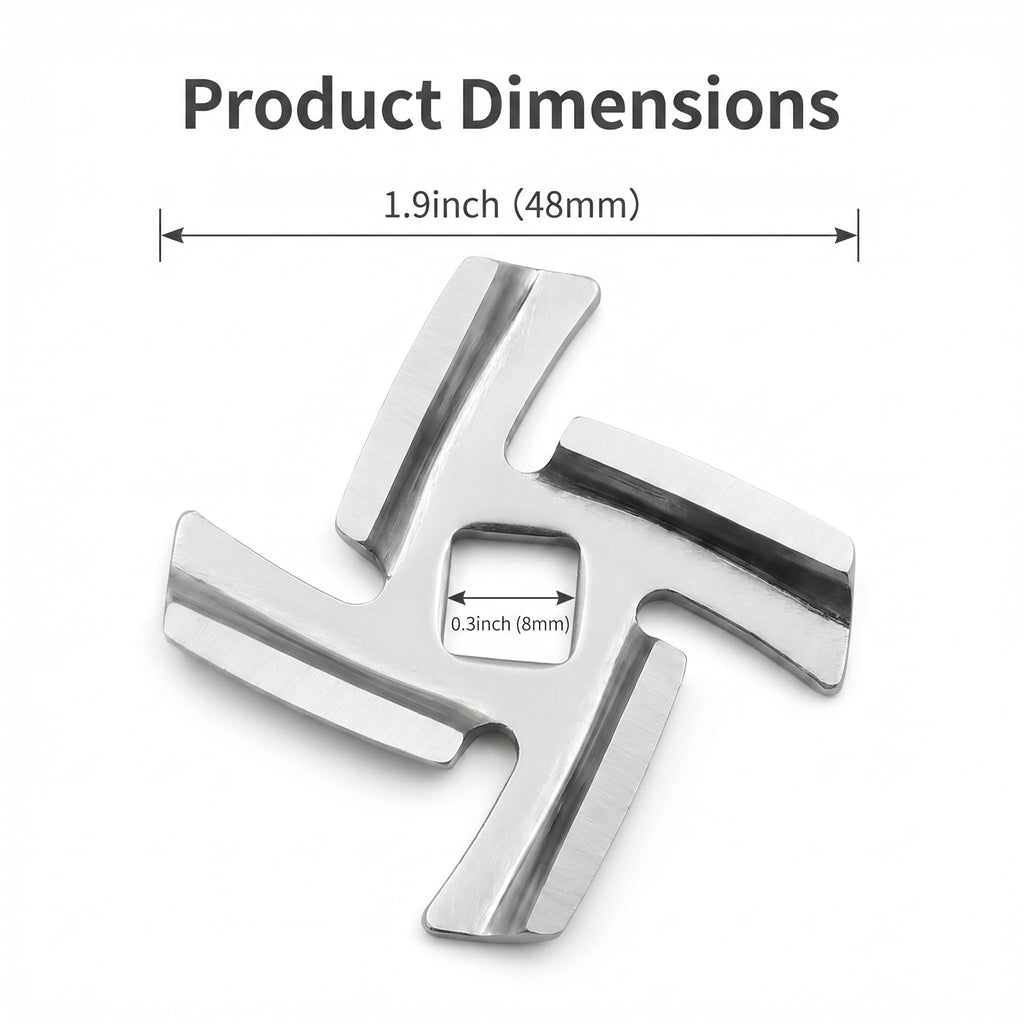 SBDSBD 8-Pack Meat Grinder Blade for Size 5 Mixer Attachment