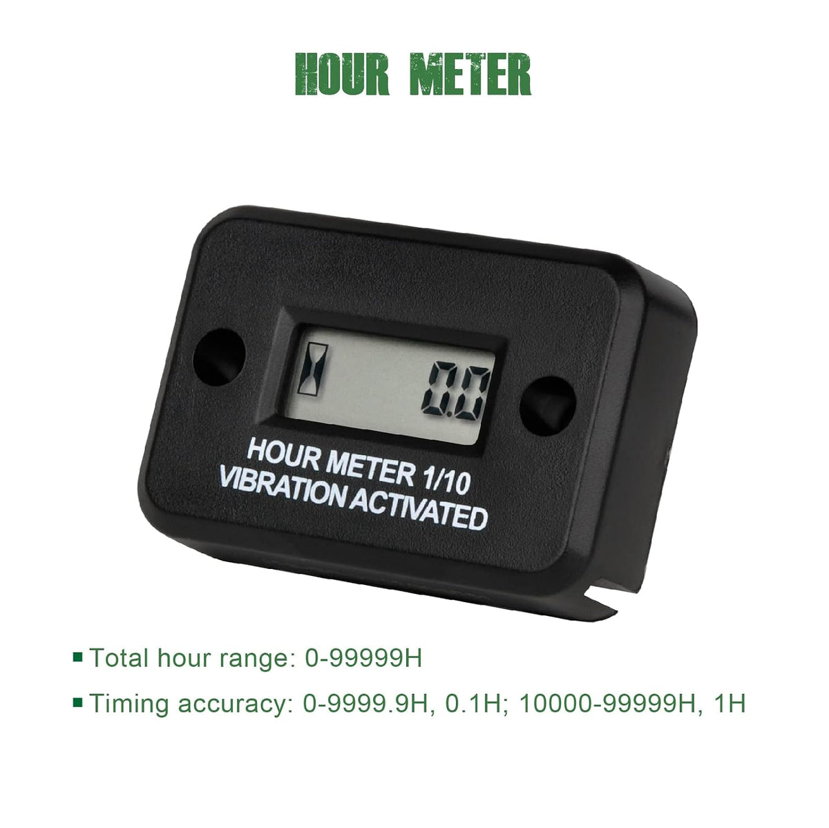 YOOREAL HM016 Vibration Hour Meter, Maintenance Reminder Waterproof IP68