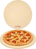 16 Inch Round Cordierite Pizza Stone, 1472°F Heat Resistant, Thermal Shock Resistant Baking Stone for Oven & Grill