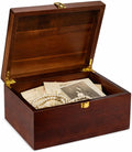 Larger Wooden Memory Wedding Keepsake Boxes With Hinged Lids - Decorative Storage Box With a Hinge Lids For Letter