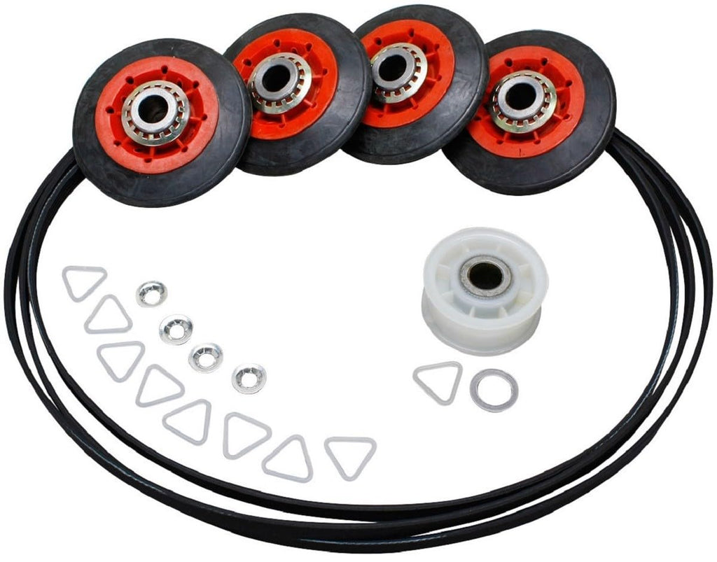#US Replacement part for Maytag YMEDB725BG0 Dryer Belt Rollers Pulley Kit beltPart#4601092