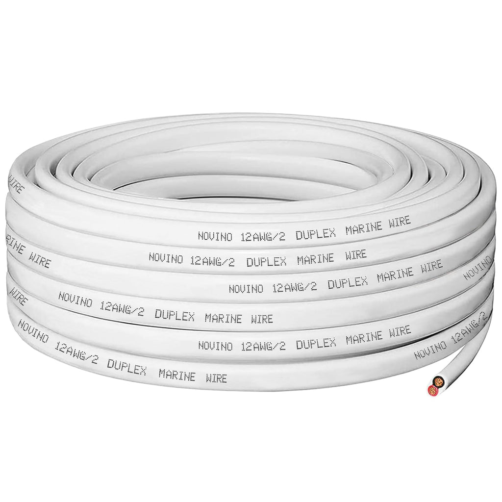 12 Gauge Marine Wire 12 AWG Marine Grade Wire,12/2 15FT Tinned Copper Cable