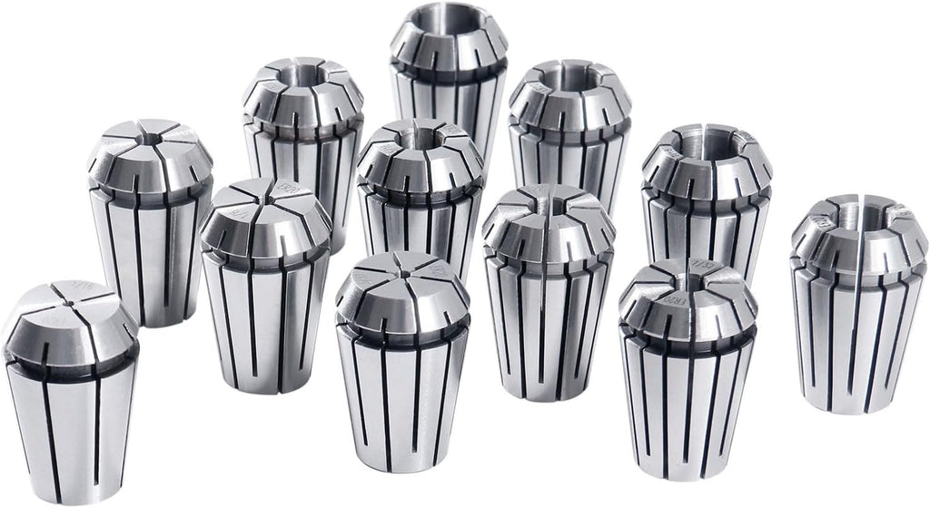 Accusize ER20 Collet Set, 1/16in-1/2in, 12Pc, 0223-0799
