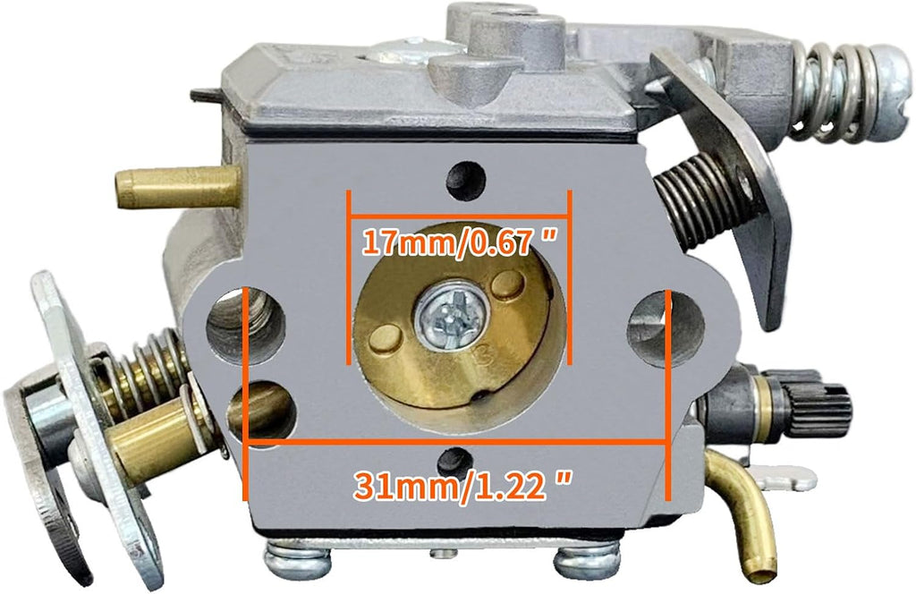 Ruixing OEM 1950 2050 2150 Carburetor For Poulan Chainsaw Parts 1900 2055 2175 2350 2375 2450 2550 222 260 262 Wild Thing Chainsaw Replaces 545081885 530069703 C1Q-W8 C1Q-W14 WT891 WT-324