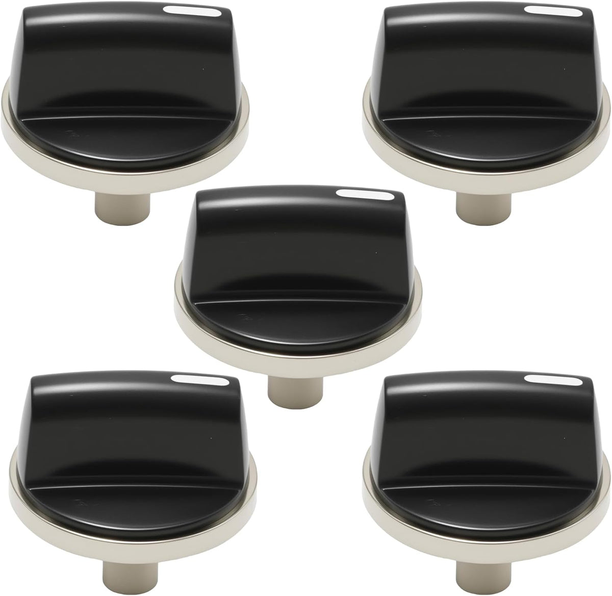 5 Pack 00650847 Cooktop Stove Knobs Replacement for Bosch Cooktop Range Oven NGM3054UC, NGM3054UC-01, NGM3654UC, NGM3654UC-01, NGM5054UC, NGM5064UC Burner Control Knobs