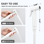 Arofa Handheld Bidet Sprayer, Bidet Attachment for Toilet, Bright White