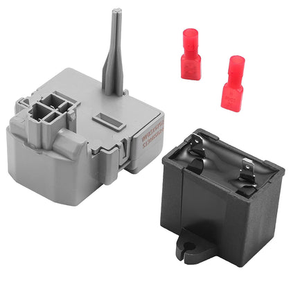 W10189190 TSD2 Start Relay & 2264017 Freezer Compressor Run Capacitor Compatible with Whirlpool Kenmore Electrolux
