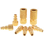SUNGATOR 8-Piece Solid Brass 1/4" NPT Air Compressor Fitting, Quick Connect
