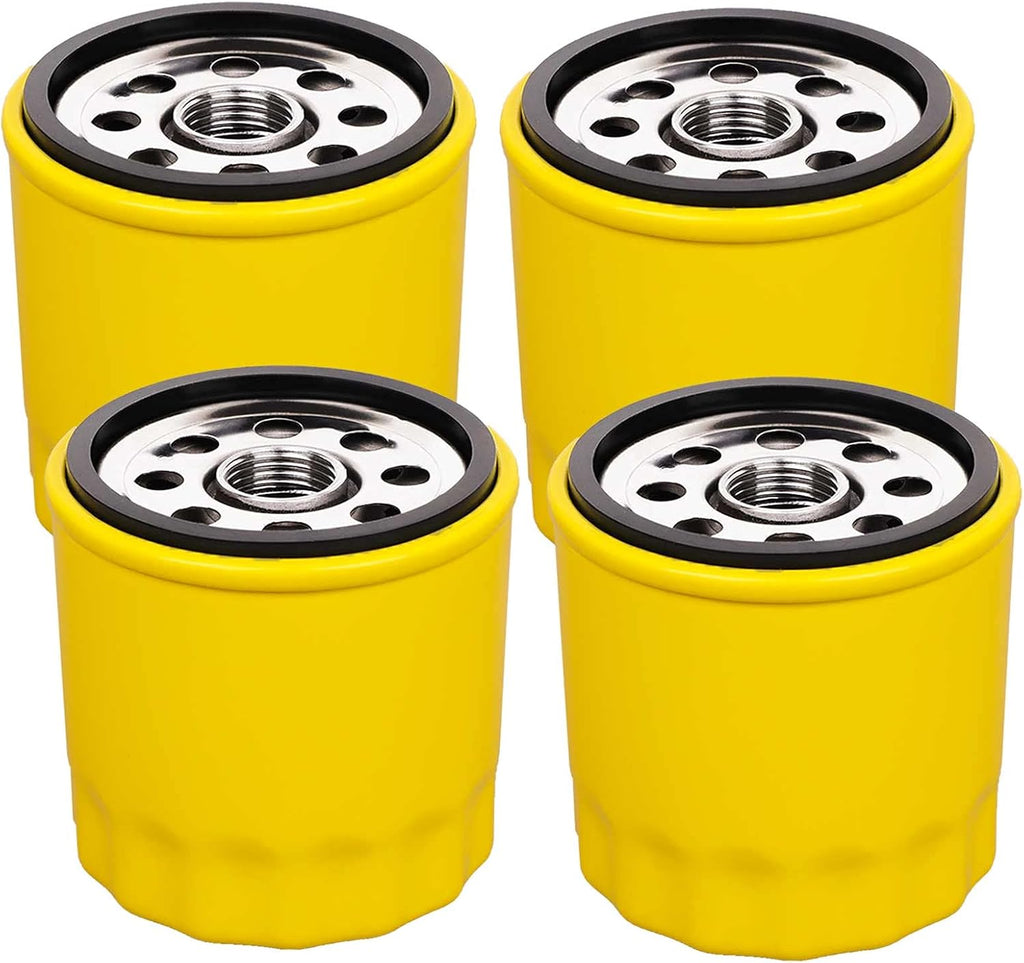 HOODELL 4 Pack 52 050 02-S Oil Filter Fits Kohler Engine, Professional 52 050 02 5205002S 52 050 02-S1 , Extra Capacity Lawn Mower Oil Filter
