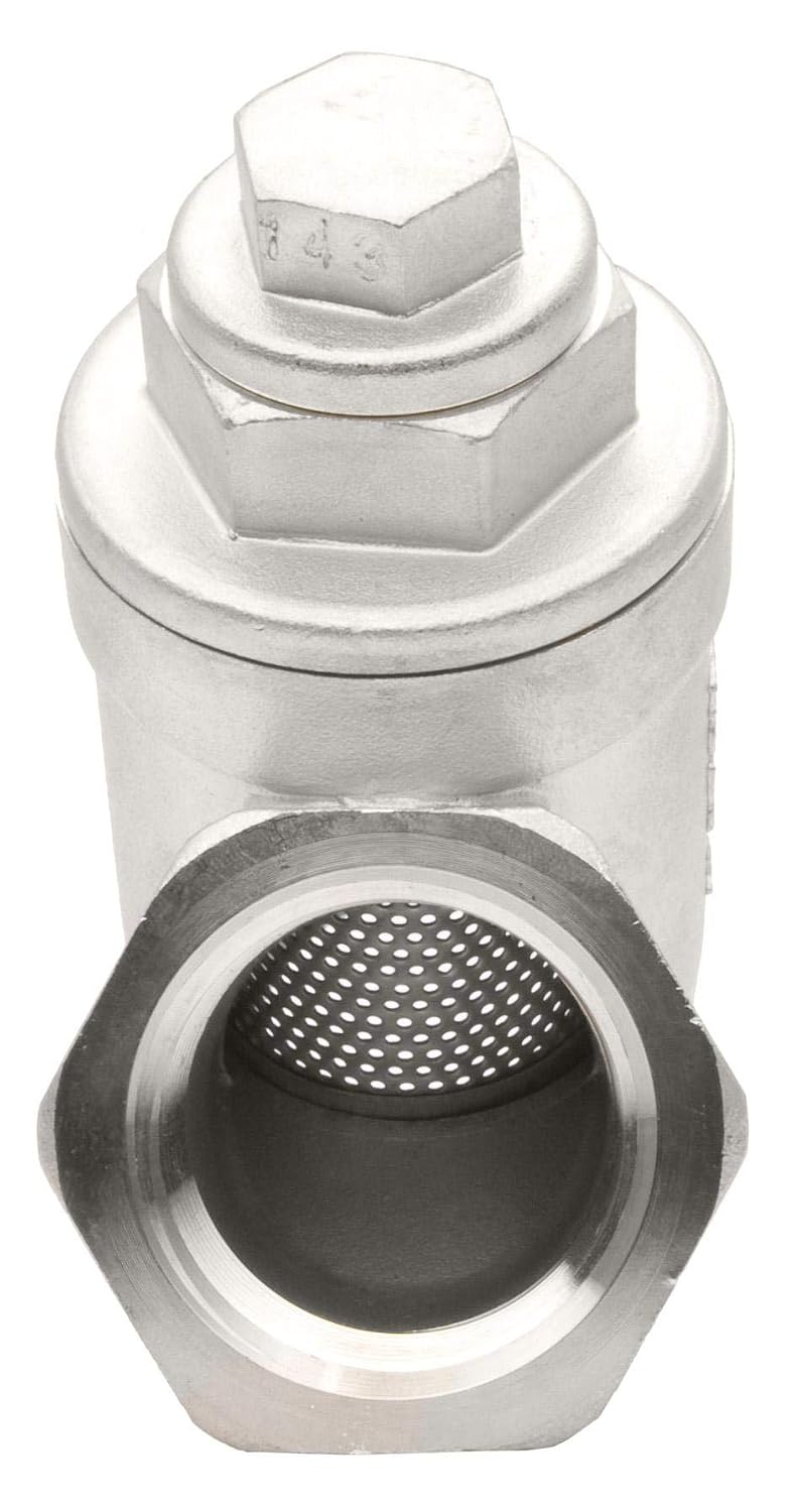 1" Stainless Steel Y-Strainer - 800WOG, FxF NPT