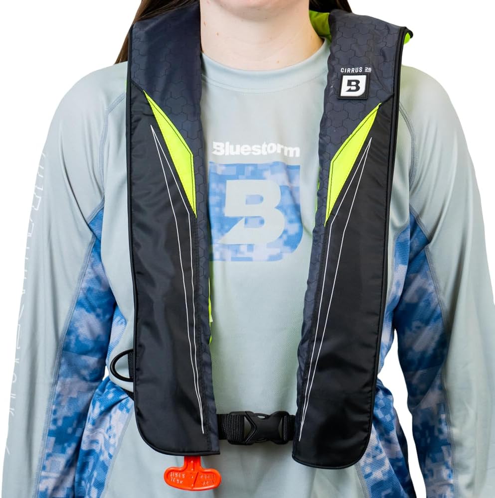 Cirrus26 Inflatable PFD Life Jackets for Adults | US Coast Guard Approved Automatic Life Vest w/Manual Override