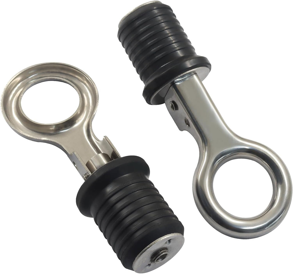 Boat Drain Plug, 2 Pcs, 1 Inch, Snap Handle